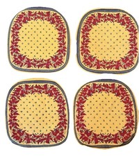 4 almofadas de cadeira vintage Williams Sonoma azul francês provence abelhas florais comprar usado  Enviando para Brazil