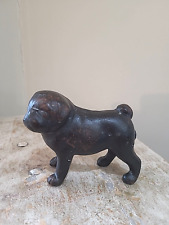 Estatueta de cachorro pug vintage de ferro fundido 9 cm comprar usado  Enviando para Brazil