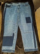Jeanshose elastisch patchwork gebraucht kaufen  Jembke