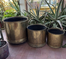 Trittico portavasi ottone usato  Milano