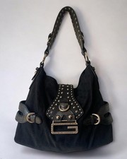 Bolsa vintage monograma Guess preta couro falso píton Y2K comprar usado  Enviando para Brazil