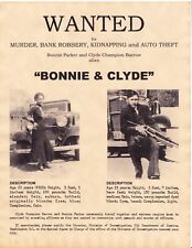 Bonnie clyde wanted for sale  Knoxville