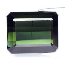 💎 6,68ct 12,2x9,7mm VS octógono turmalina verde natural - não aquecido, gema africana, usado comprar usado  Enviando para Brazil