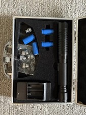 Linterna táctica azul de alta potencia, luz LED, puntero láser segunda mano  Embacar hacia Mexico