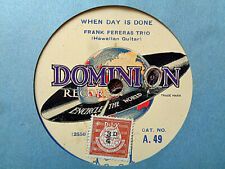 FRANK FERERAS TRIO - When Day Is Done / MELODY TRIO - Ramona 78 rpm disc (A++), usado comprar usado  Enviando para Brazil