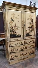 Lacquered chinoiserie cabinet for sale  POTTERS BAR
