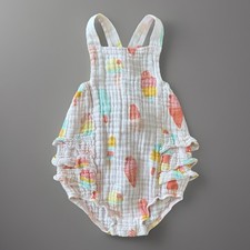 Romper Angel Dear com estampa de sorvete algodão musselina bolha tamanho 18-24 meses praia verão comprar usado Romper Angel Dear com estampa de sorvete algodão musselina bolha tamanho 18-24 meses praia verão comprar usado  Enviando para Brazil