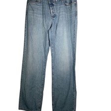 Jeans reto feminino Madewell tamanho 27 azul claro jeans 1589-12 novo sem etiquetas, usado comprar usado  Enviando para Brazil