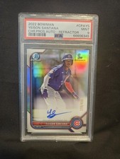 2022 Bowman Chrome Yeison Santana refrator automático #78/499 PSA 9 – filhotes​ comprar usado  Enviando para Brazil