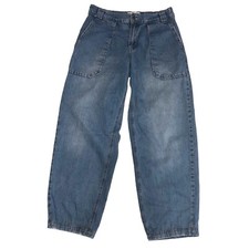 Calça jeans Free People Maeve baixa tamanho grande tamanho XS cano azul boho comprar usado  Enviando para Brazil