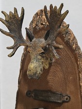 Usado, Decoração de cabine de madeira vintage montagem de cabeça de alce com cano e fósforos ou canetas Striker  comprar usado Usado, Decoração de cabine de madeira vintage montagem de cabeça de alce com cano e fósforos ou canetas Striker  comprar usado  Enviando para Brazil