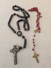 Catholic wooden bead for sale  Los Angeles