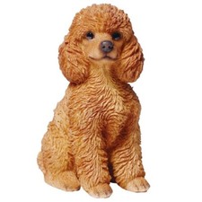 Ornamento de cachorro brinquedo poodle bebê filhote estátua animal coleção escultura usado comprar usado  Enviando para Brazil