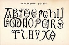 Antique alphabet print for sale  Harborton