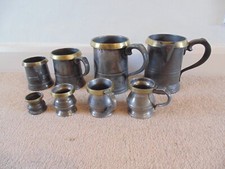 Brass rimmed pewter for sale  LUTTERWORTH