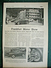 Frankfurt show 1959 for sale  NEWCASTLE