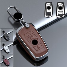 Capa chaveiro de carro de couro liga de zinco para BMW 1 2 3 4 5 6 7 X2 X3 X4 X5 F10 comprar usado  Enviando para Brazil