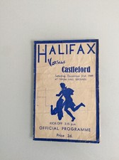 Halifax castleford 31.12.1949 for sale  WARRINGTON
