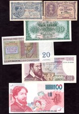 Banknotes choose denomination for sale  SHREWSBURY
