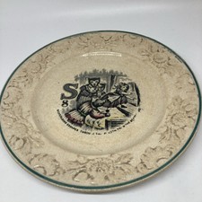 Placa S antiga Silverlocks Escapes alfabeto de pérolas infantil 8,75" 3 ursos, usado comprar usado  Enviando para Brazil