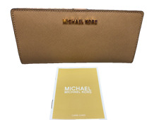 Carteira de couro Michael Kors jet set viagem plana fina bifold Saffiano, usado comprar usado  Enviando para Brazil