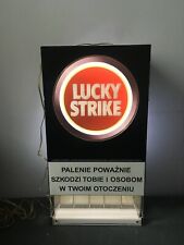 Niesamowite bardzo rzadkie pudełko świetlne Lucky Strike na 80 paczek na sprzedaż  PL