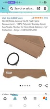 Toldo de substituição de tecido ALEKO FAB12X10SAND31 16x10 pés para toldo retrátil... comprar usado  Enviando para Brazil