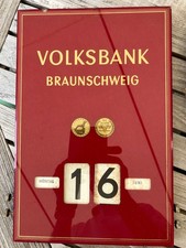 Drehkalender volksbank braunsc gebraucht kaufen  Deutschland