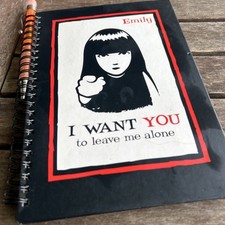 Emily the Strange Journal Diário Caderno Capa Dura Espiral I Want You To Leave Me comprar usado  Enviando para Brazil