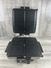 Grelha vintage Black & Decker Waffle Baker Grill G48TD 900 watts cromada testada comprar usado  Enviando para Brazil