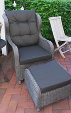 Sessel polyrattansessel hocker gebraucht kaufen  Langwedel