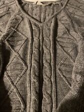 Grey cable knit for sale  LONDONDERRY
