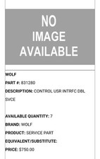 Wolf 831280 user for sale  Pahrump