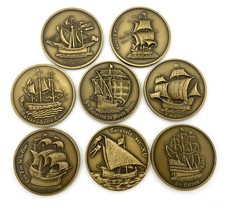 MEDAL BRONZE FULL SET / AGE OF DISCOVERIES / MOST IMPORTANT SHIPS comprar usado  Enviando para Brazil
