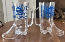 Caneca de plástico transparente bota cerveja festa copo conjunto de 2 Budweiser Bud lite copo de cerveja comprar usado  Enviando para Brazil