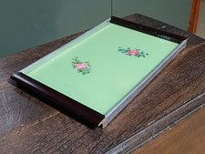 Vassoio legno vetro usato Vassoio legno vetro usato  Sandigliano