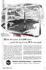1951 Anúncio RCA Experimental UHF Transmissor de TV UH Vintage Impressão Original Anúncio 735P comprar usado  Enviando para Brazil
