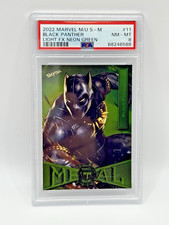 Black Panther 2022 Marvel Metal Universe Spider-Man 11 Neon Green Light FX PSA 8 comprar usado  Enviando para Brazil