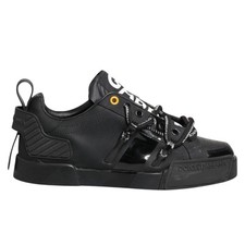 Tênis masculino Dolce & Gabbana preto Portofino cano baixo UE39/US6 1050usd comprar usado  Enviando para Brazil