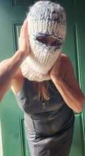 Fuzzy balaclava handknit for sale  Cattaraugus