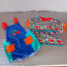 Macacão vintage anos 90 bebê criança primeiros momentos camisa animais leão 6-9 meses, usado comprar usado  Enviando para Brazil