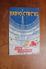 Programme cirque radio d'occasion  Lorrez-le-Bocage-Préaux