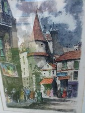 Gravure dessin ancre d'occasion  Villeneuve-l'Archevêque