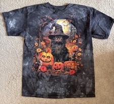Camiseta The Mountain Halloween Black Cat Tie-Dye, Nova em Folha, Tamanho Masculino comprar usado  Enviando para Brazil