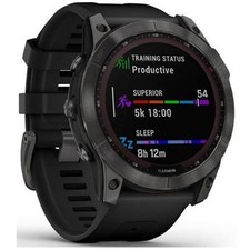 Garmin Fenix 7X Sapphire Solar Titanium GPS Watch Black DLC 51MM Slate comprar usado  Enviando para Brazil