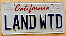 California vanity license for sale  USA