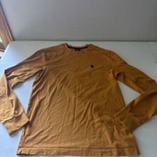 Usado, Camisa polo ASSN adulta pequena manga longa cor camelo EUA comprar usado  Enviando para Brazil