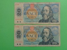 Geldschein banknote tschechosl gebraucht kaufen  Burgstädt