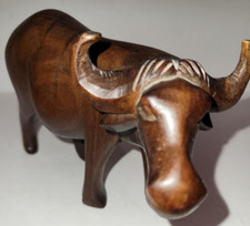 Wood figurine bull for sale  Kaufman