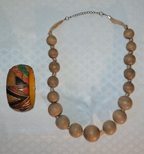 Damenkette holzkette kugelkett gebraucht kaufen  Salzweg